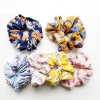Hair Scrunchies, Cloth, with Rubber Band, plated, for woman 