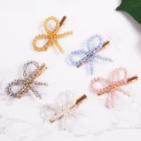 Alligator Hair Clip, Zinc Alloy, with Crystal, for woman 