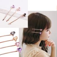 Hair Slide, Zinc Alloy, with Crystal, for woman 