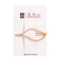 Hair Clip, Zinc Alloy, with Plastic Pearl, for woman 