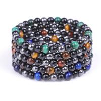 Gemstone Bracelets, Round, elastic & Unisex & radiation protection 6mm Approx 7.1 Inch 