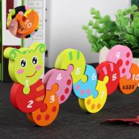 Baby Learning Toys, Wood, printing, for children, mixed colors 