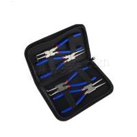 Plier Set, Alloy Steel, with Plastic, durable & 4 pieces & multifunctional, blue, 170mm 