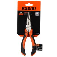 Alloy Steel Needle Nose Plier, with Thermoplastic Rubber, durable, orange 