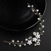 Bridal Hair Wreath, Resin, with Crystal, fashion jewelry & for bridal, 270mm 