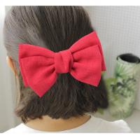 Hair Barrettes, Stainless Steel, with Cloth, for woman 