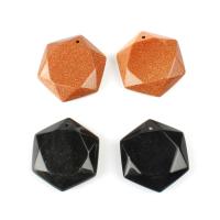 Mixed Agate Pendants, Hexagon 