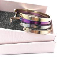 Stainless Steel Cuff Bangle, plated, Unisex Inner Approx 62mm 