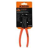 Carbon Steel Cutting Nipper Pliers, with PVC Plastic, durable, orange, 181mm 
