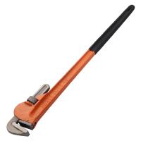 Manganese Steel Pipe Wrench, with Plastic, painted, durable orange 