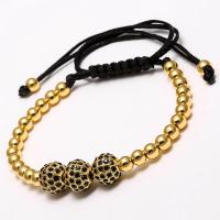 Cubic Zirconia Bracelet, with Brass, fashion jewelry 