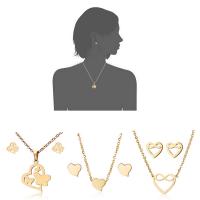 Fashion Stainless Steel Jewelry Sets, fashion jewelry, golden 