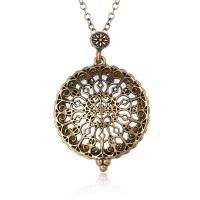 Fashion Locket Necklace, Zinc Alloy, fashion jewelry, golden 