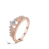Rhinestone Zinc Alloy Finger Ring, plated, fashion jewelry & for woman & with rhinestone nickel, lead & cadmium free 