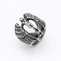 Titanium Steel Finger Ring, fashion jewelry & for man 