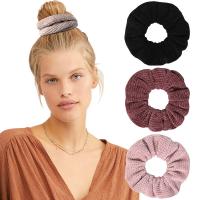 Hair Scrunchies, Rubber Band, with Velveteen, for woman 