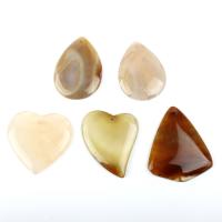 Mixed Agate Pendants, brown, 30~55mm 