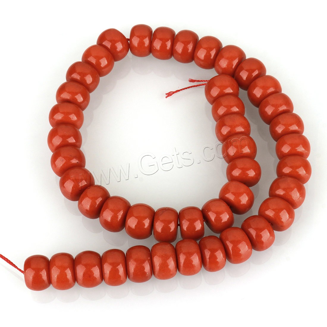 Perles en corail naturel, Rond, poli, DIY & normes différentes pour le choix, orange rougeâtre, Trou:Environ 1.5mm, Longueur:Environ 16 pouce, Vendu par brin