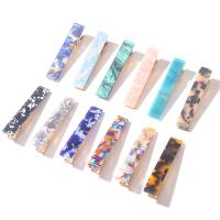 Alligator Hair Clip, Acetate, with Zinc Alloy, Rectangle, for woman 