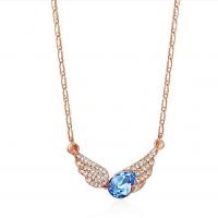 Crystal Zinc Alloy Necklace, with Crystal, plated, fashion jewelry & for woman nickel, lead & cadmium free 