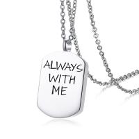 Cremation Jewelry Ashes Urn Necklace, Stainless Steel, plated, fashion jewelry & Unisex 