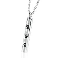 Cremation Jewelry Ashes Urn Necklace, Stainless Steel, fashion jewelry & Unisex, silver color 