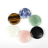 Mixed Agate Pendants, Round 30*30*6mm 