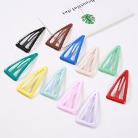 Hair Snap Clips, Metal Alloy, Triangle, epoxy gel, for woman 70mm 
