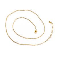 Brass Oval Chain, with 1.96 inch extender chain, plated, for woman Approx 17.7 Inch 