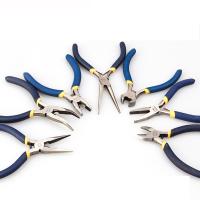 High Carbon Steel Crimping Plier, with Plastic, durable & Mini blue 