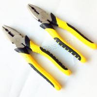 Carbon Steel Crimping Plier, with Plastic, durable, yellow, 200mm 