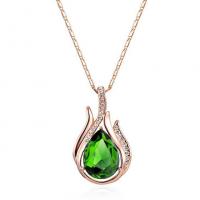 Crystal Zinc Alloy Necklace, with Crystal, plated, fashion jewelry & for woman nickel, lead & cadmium free, 40+5cm 