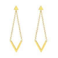 Stainless Steel Drop Earring, fashion jewelry & for woman 