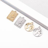 Zinc Alloy Jewelry Pendants, plated, DIY & hollow 