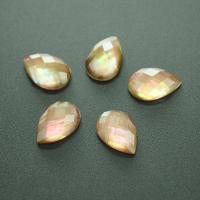 Quartz Cabochon, with Shell, Ellipse, polished, DIY & faceted, Champagne 