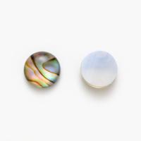 Quartz Cabochon, with Pearl Shell & Abalone Shell, Dome, polished, DIY, original color 