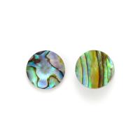 Quartz Cabochon, with Hyriopsys Cumingii & Abalone Shell, Round, polished, DIY & faceted, original color 