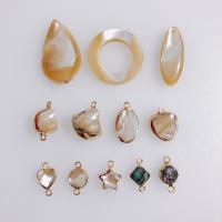 Shell Jewelry Findings, gold color plated & DIY 