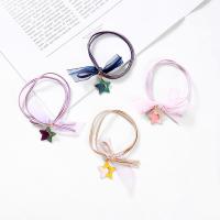 Ponytail Holder, Elastic Thread, with Lace, irregular, handmade, Korean style & for woman 