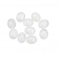 Hetian Jade Cabochon, Oval, polished, DIY, white 
