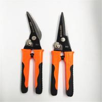 High Carbon Steel Pruning Shears, with PVC Plastic, durable reddish orange, 200mm 