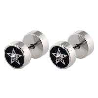 Stainless Steel Stud Earring, fashion jewelry & for woman & with rhinestone 