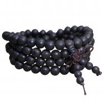 Aloewood Buddhist Beads Bracelet, Round original color 