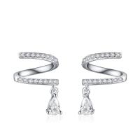 Sterling Silver Drop Earring, 925 Sterling Silver, fashion jewelry 15.5mmx5mm 