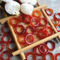 Red Agate Pendants, Donut, polished, DIY, 16mm 