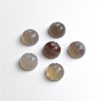 Natural Grey Agate Beads, Lotus Seedpod, polished, DIY & half-drilled 
