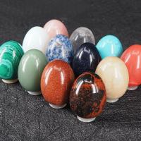 Природный камень Чакра Набор, Овальная форма, полированный, 12 шт. & Женский, разноцветный продается Box