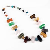 Gemstone Necklaces, Column, polished, Unisex  Approx 19.7 Inch 