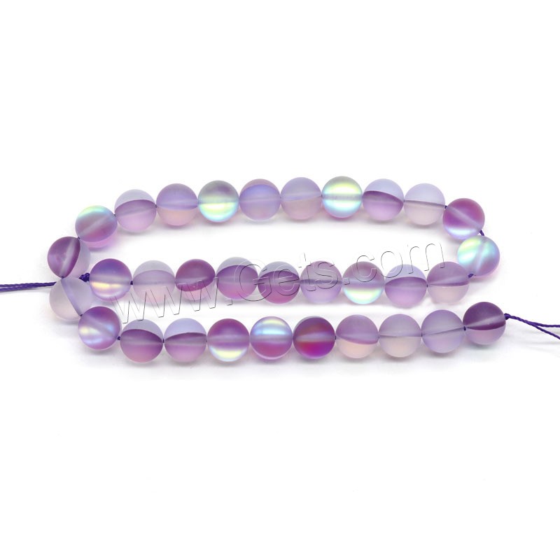 Natural Moonstone Beads, Round, DIY & different size for choice, light purple, Length:Approx 15 Inch, Sold By Strand