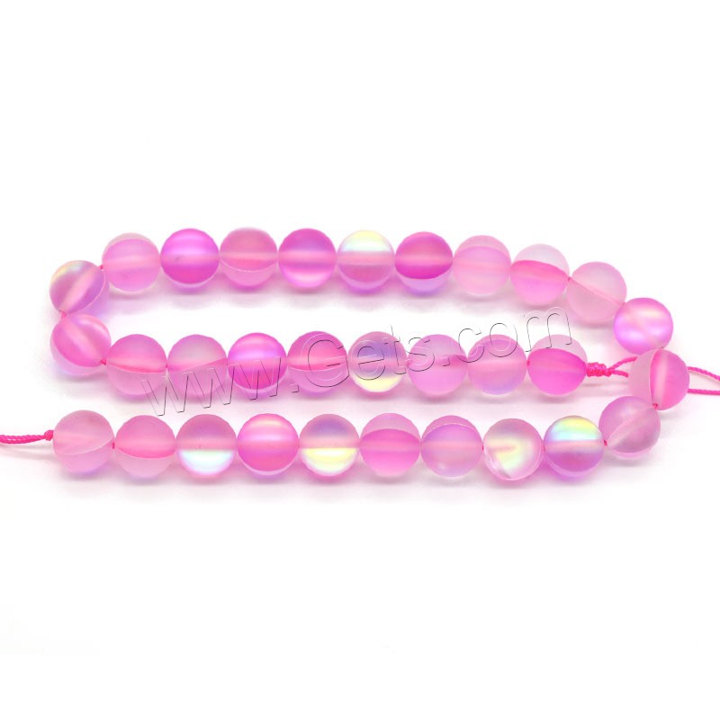 Natural Moonstone Beads, Round, DIY & different size for choice, pink, Length:Approx 15 Inch, Sold By Strand